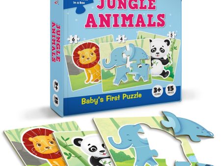 Baby’s First Puzzle Game Jungle Animals (15 Pieces) For Sale