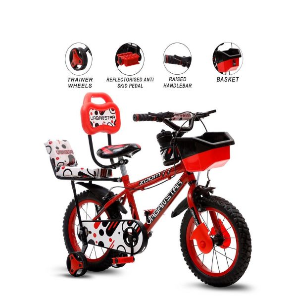 Bicycle for Junior Rider with Complete Accessories (Red) | 14 Inch (COD not Available) Online