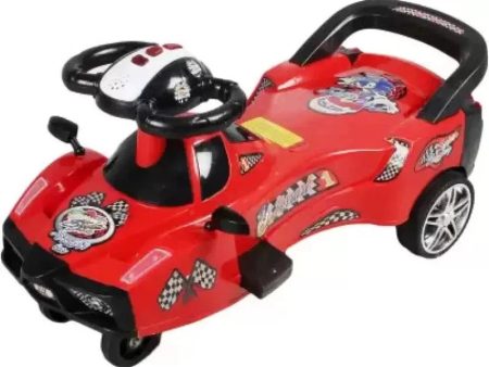 Ride-on Furrari Swing Musical Magic Car (Red) Online Hot Sale