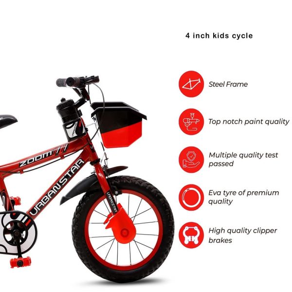 Bicycle for Junior Rider with Complete Accessories (Red) | 14 Inch (COD not Available) Online