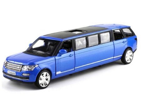 Resembling Long Range Rover - Long Size Diecast Car | 1:32 Scale Model | Blue For Discount