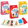 Big Flash Cards Alphabets, Numbers, Shapes and Colours (Set of 3) | 96 Cards Online Sale