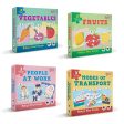 Baby’s First Jigsaw Puzzle Fruits, Vegetables, People At Work & Modes of Transport (Set of 4) | 60 Pieces Supply