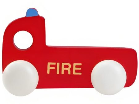 Wooden Fire Engine Vehicle Toy Cheap