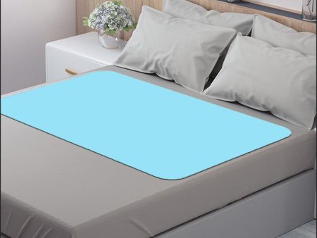 Chubby Cheeks Water Proof Baby Bed Protector Reusable Dry Sheet (Sky Blue) | Large Fashion