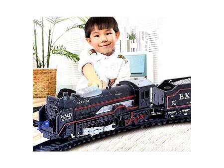 Black Train and Train Set (13 Pieces) For Cheap