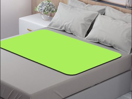 Chubby Cheeks Water Proof Baby Bed Protector Reusable Dry Sheet (Green)| Large For Sale