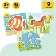 Baby’s First Jigsaw Puzzle Jungle Animals, Farm Animals & Ocean Animals (Set of 3) | 45 Pieces on Sale