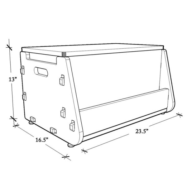 Aqua Plum Toy Chest (White) COD not available For Discount