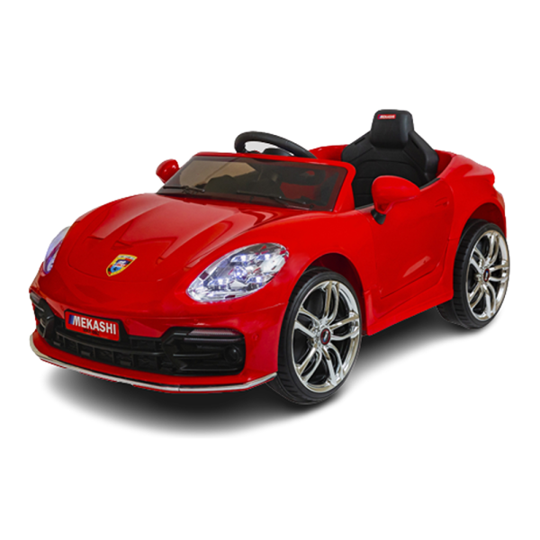 Battery Operated Ride-on Car with LED Headlights & Rear Lights | MKS_002 | Red | COD not Available Online