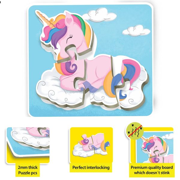 Baby’s First Jigsaw Puzzle Animals, Dinosaurs & Unicorns  (set of 6) | 90 Pieces Online now