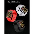 Digital Square Black Dial Watch (Assorted Colour and strap designs) on Sale