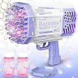 Automatic Bazooka Bubble Blaster with LED Lights | 69 Holes | Purple | Sale