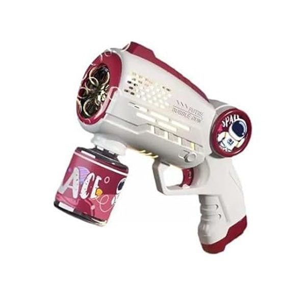 Astronaut Automatic Light Up Electric Bubble Blaster |Red| Discount