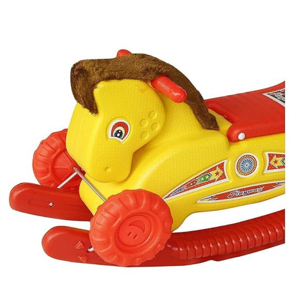 Ride-on Baby Mangolian Push Horse (Yellow & Red) Supply