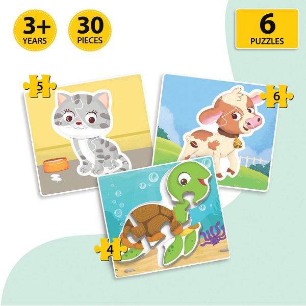 Baby’s First Jigsaw PuzzleBaby Animals and Ocean Animals (Set of 2) Sale