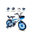 BMX Bicycle with Training Wheel (Blue White) | 16 Inch (COD not Available) on Sale