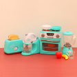 Battery Operated Kitchen Appliances Pretend Play Set Supply