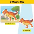 Baby’s First Jigsaw Puzzle Jungle Animals, Farm Animals, Baby Animals, Ocean Animals, & World of Dinosaurs (Set of 5) | 75 Pieces Fashion