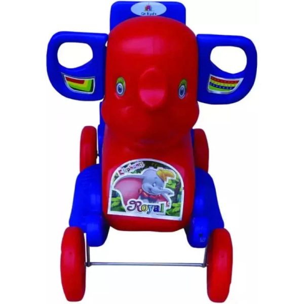 2 in 1 Elephant Ride-on Rocker (Blue and Red) For Cheap