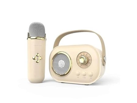 C20 Portable Karaoke with Wireless Microphone | Cream | Online Hot Sale