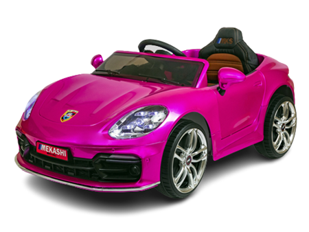 Ride-on Battery Operated Car with LED Headlights & Rear Lights (Pink) | MKS_002(D) | COD not Available Online now