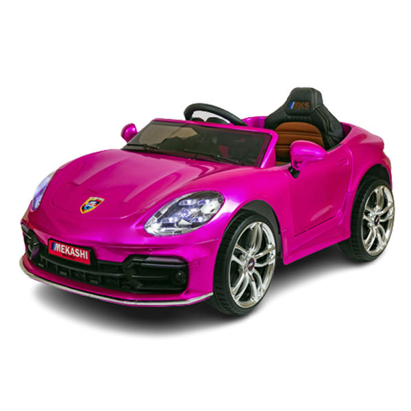 Ride-on Battery Operated Car with LED Headlights & Rear Lights (Pink) | MKS_002(D) | COD not Available Online now