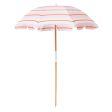 Beach Umbrella Summer Stripe Strawberry Sorbet (COD Not Available) Discount