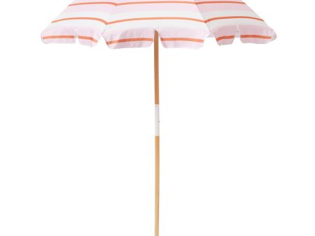 Beach Umbrella Summer Stripe Strawberry Sorbet (COD Not Available) Discount