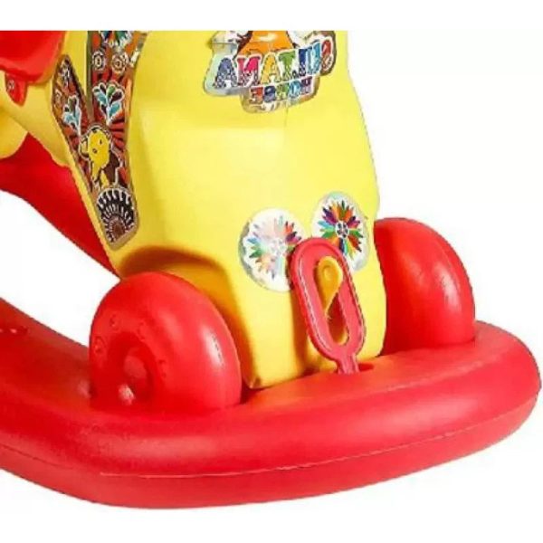 Ride-on 2 in 1 Sultana Horse Rider (Red & Yellow) Online now