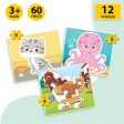 Baby’s First Jigsaw Puzzle Jungle, Farm, Baby & Ocean Animals (set of 4) | 60 Pieces Hot on Sale