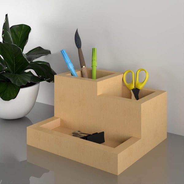 Beige Mulberry Pen Holder (Natural) For Discount