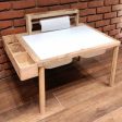 Sensory Art - Wooden Study Table (25 Inch Height) - COD Not Available Fashion