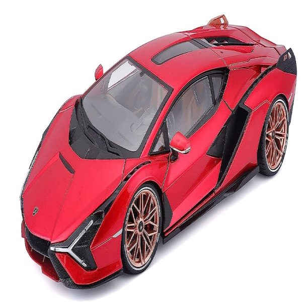 Resembling Lamborghini Sian FKP 37 Diecast Car | 1:32 Scale Model | Red For Discount