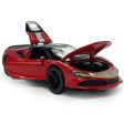 Resembling Ferrari SF90 Diecast Car | 1:32 Scale Model | Red Supply