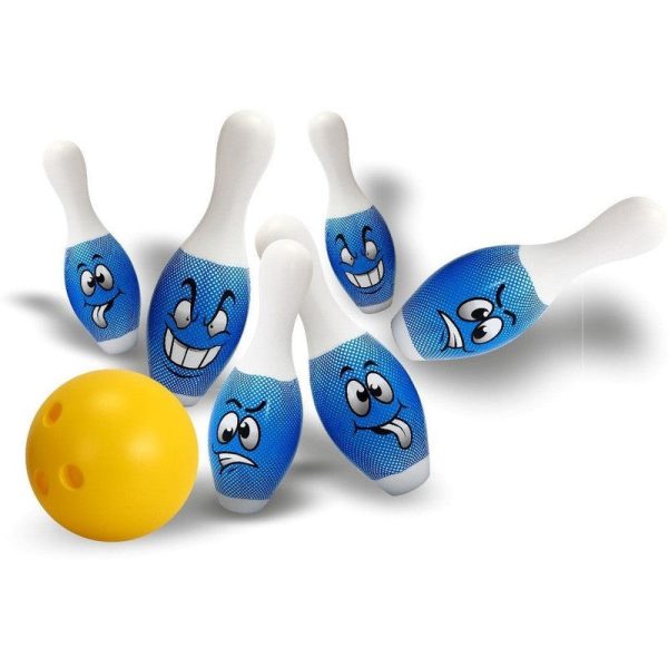 6 Pin and Ball Set for Bowling (Blue) Hot on Sale