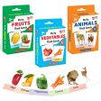 Big Flash Cards Fruits, Vegetables and Animals (Set of 3)| 96 Cards Supply