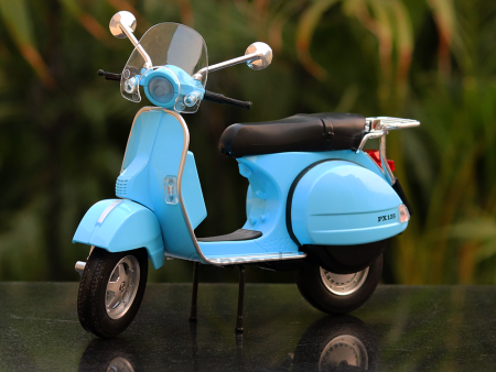 Diecast Resembling Vespa PX125 Toy Scooter (1:10 Scale Model) | (Assorted Colours) Fashion