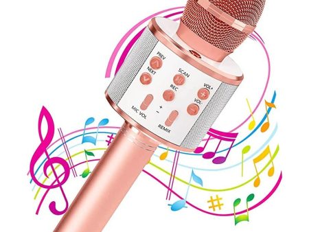 Bluetooth Mic - Wireless Handheld (Assorted colour and Print) Fashion