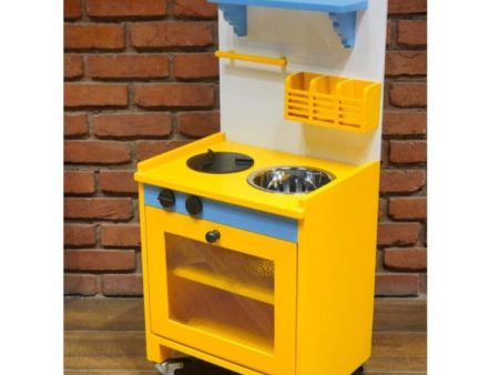 Mini Kitchen with Wheels and Water Dispenser (41 inches) - COD Not Available For Sale