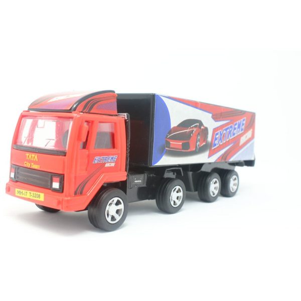 Cargo Carrier Truck Pull Back Spring Action Race Toy (Assorted Colours) Online Hot Sale