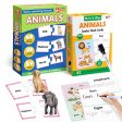 Animals Learning Puzzle (42 Pcs) & Flash Cards for Kids (32 Write & Wipe Cards) For Cheap