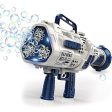 Automatic Bazooka Bubble Blaster | 29 Hole | LED Lights | Blue Cheap