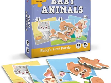 Baby Animal Fun & Educational Jigsaw Puzzle Set (15 Pieces) Supply