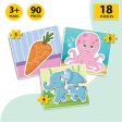 Baby’s First Jigsaw Puzzle Animals, Fruits & Vegetables (Set of 6) | 90 Pieces Cheap