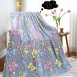 Butterfly Lightweight Luminous Throw Glow in The Dark Blanket (Grey) Online