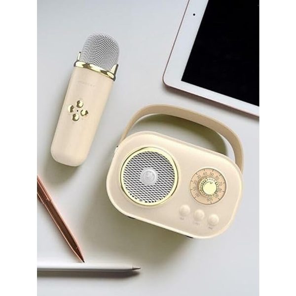 C20 Portable Karaoke with Wireless Microphone | Cream | Online Hot Sale