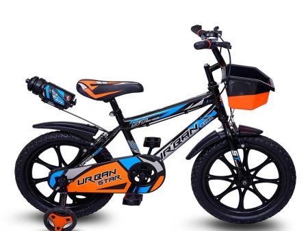 BMX Bicycle with Training Wheel (Black Orange) | 16 Inch (COD not Available) on Sale