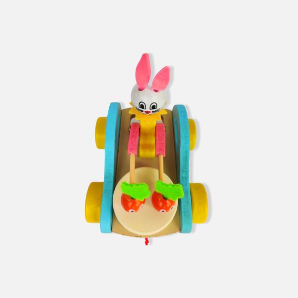 Bunny Drummer Push and Pull Car Toy Online