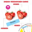 Big Flash Cards Fruits, Vegetables and Animals (Set of 3)| 96 Cards Supply